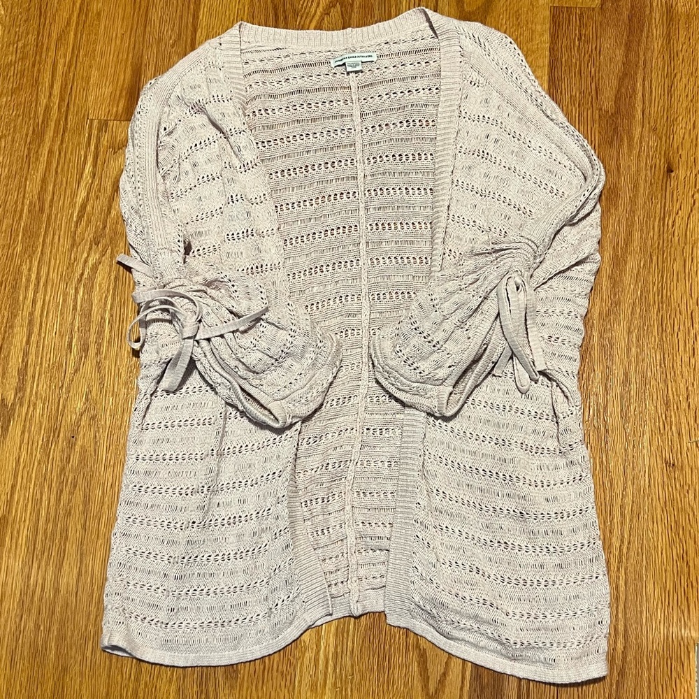 American Eagle AE Light Pink Short Sleeve Cardigan XS